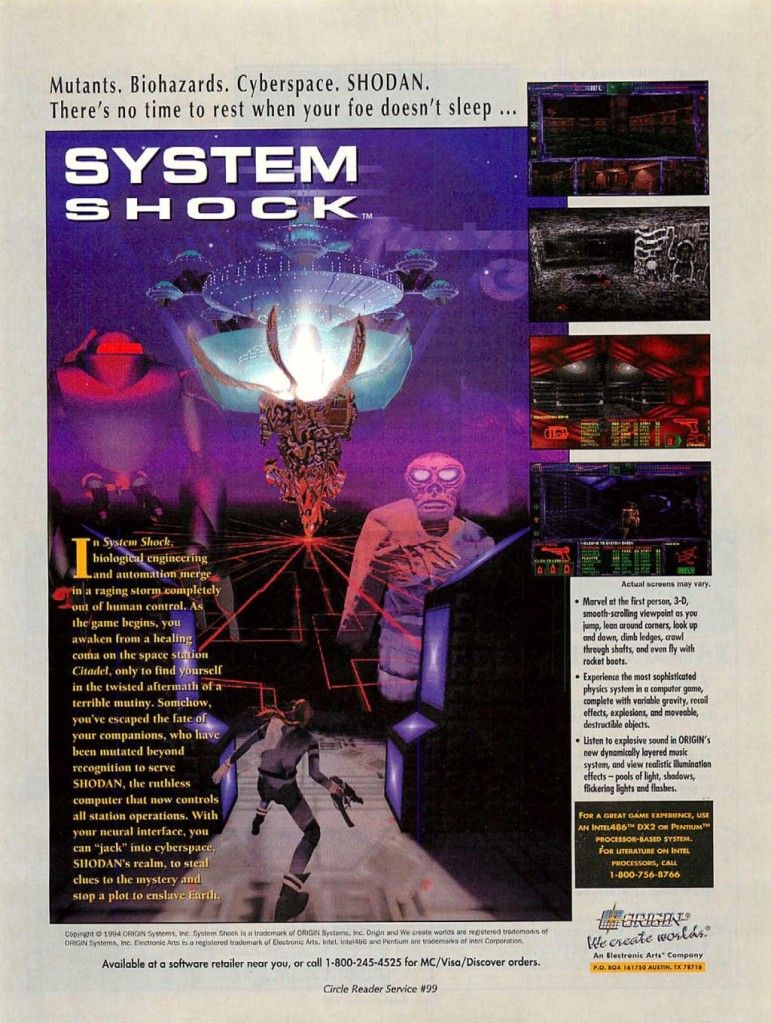 From the pages of the past! Ads of yesteryear – System Shock